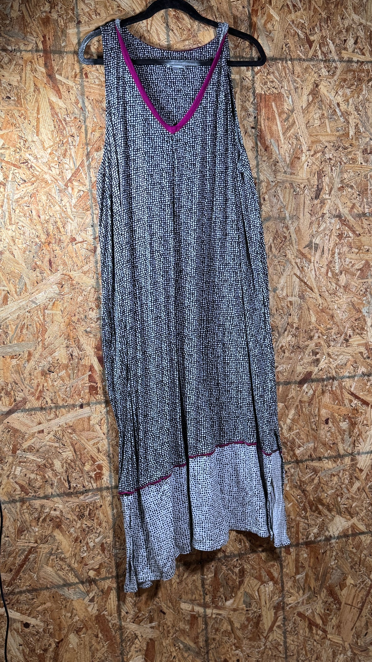Secret Treasures Sleeveless Night Gown3X Black and White Polyester