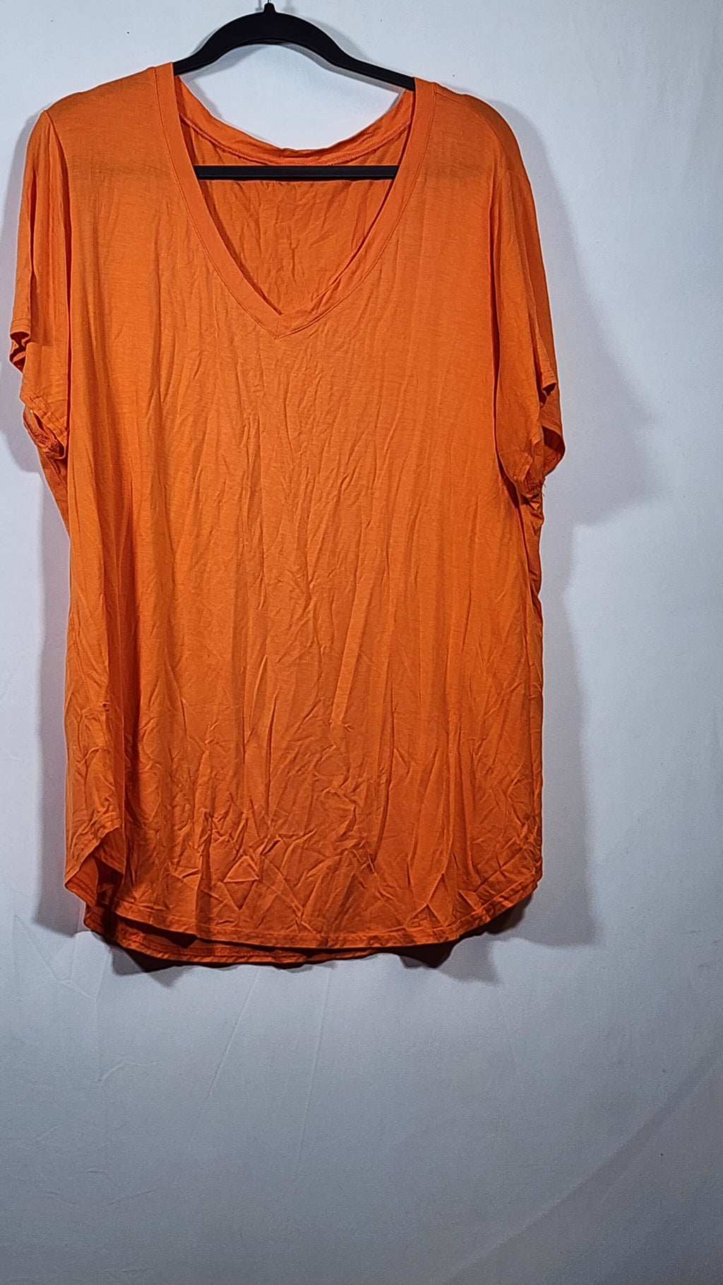 Women's 2XL V-Neck Short Sleeve Lightweight Casual Top