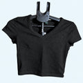 Wild Fable Women's XS Cropped V-Neck T-Shirt - Image 1