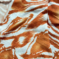 Attitudes by Renee Women’s 3X Long Duster Cardigan Sweater Orange Abstract - Image 1