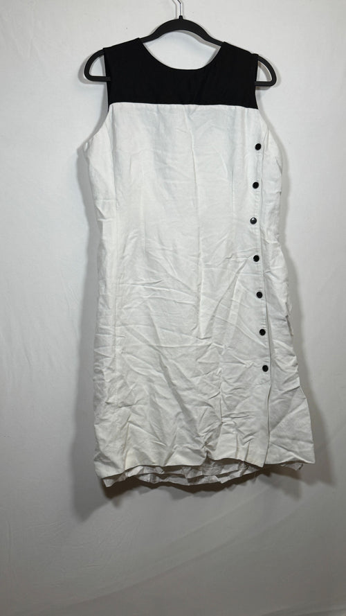 Ann Taylor Women's 14 Linen-Rayon Sleeveless Dress with Button Detail - Image 2