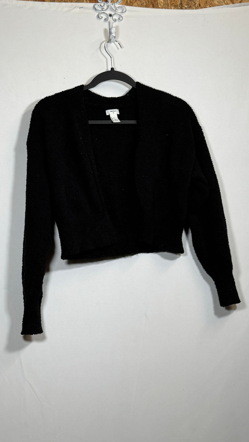 Forever 21 Women's Small Cropped Long Sleeve Knit Cardigan - Image 2
