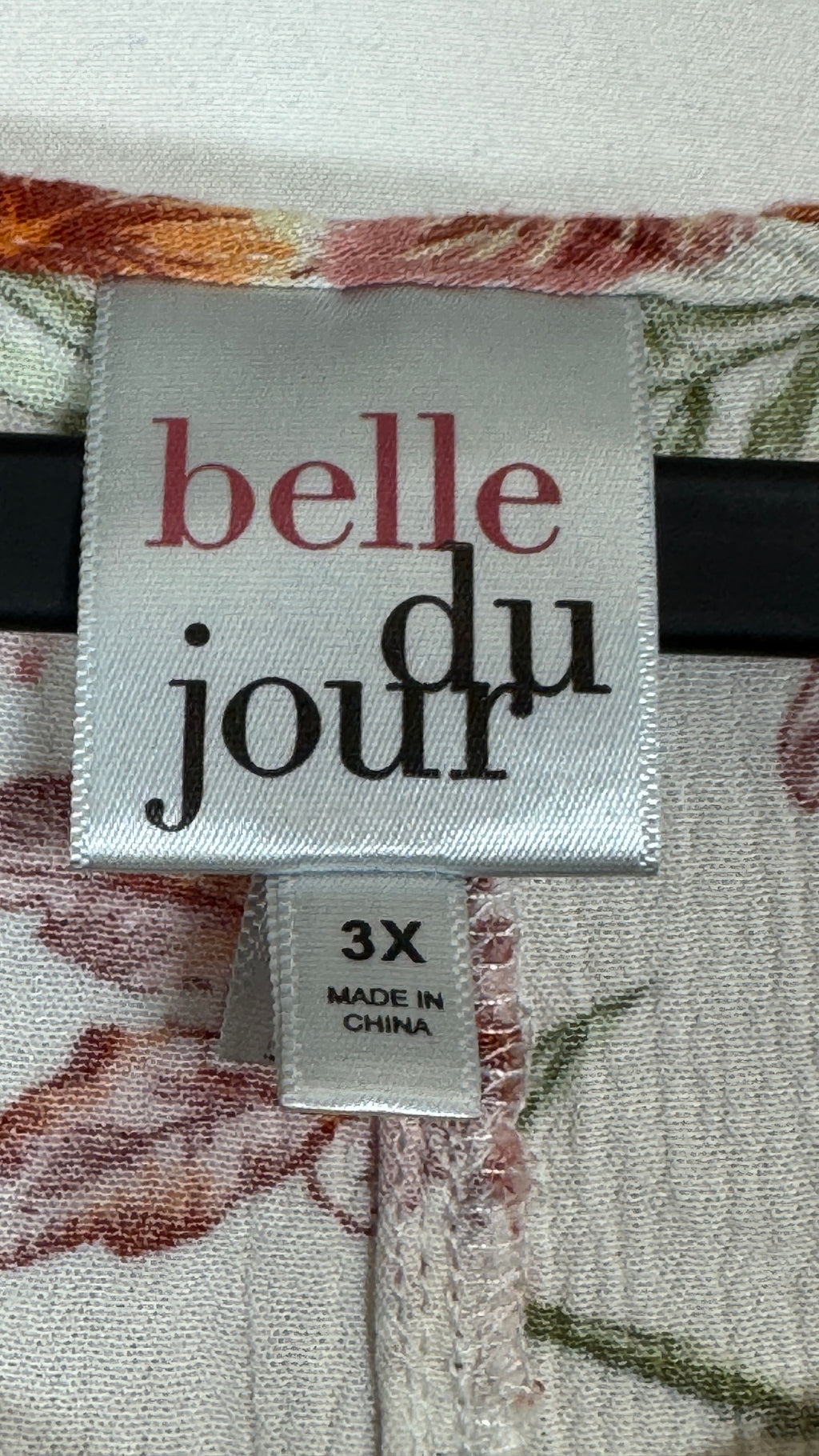 belle du jour Women's 3X Floral Long Sleeve Lightweight Blouse - Image 4