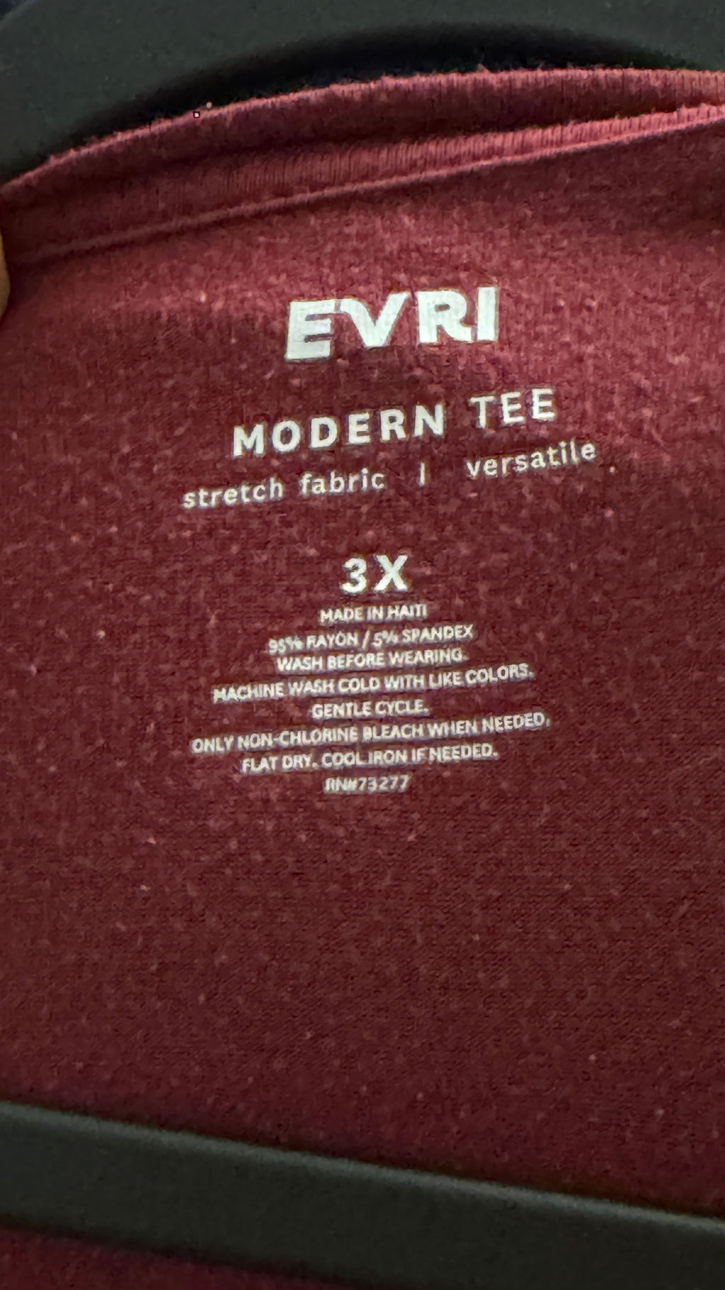 EVRI Women's 3X Modern Tee Rayon-Spandex Shirt - Image 4