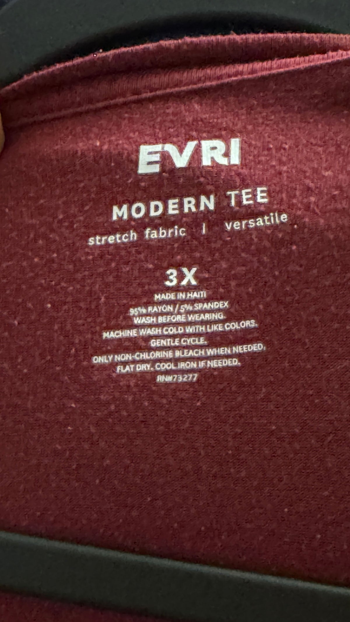 EVRI Women's 3X Modern Tee Rayon-Spandex Shirt - Image 4