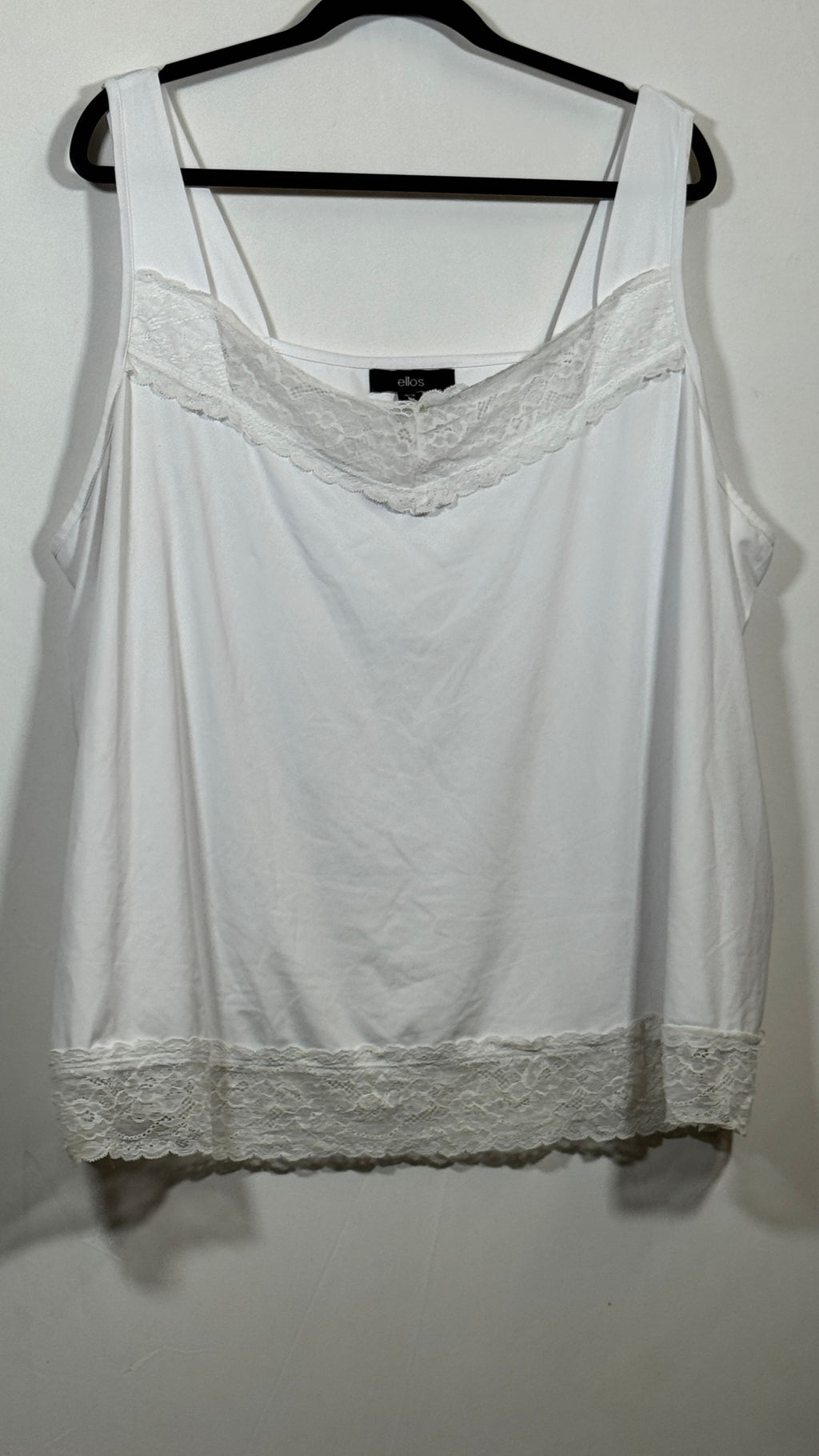 Ellos Women's 2X Lace-Trim Camisole Tank Top Size 26/28 - Image 1
