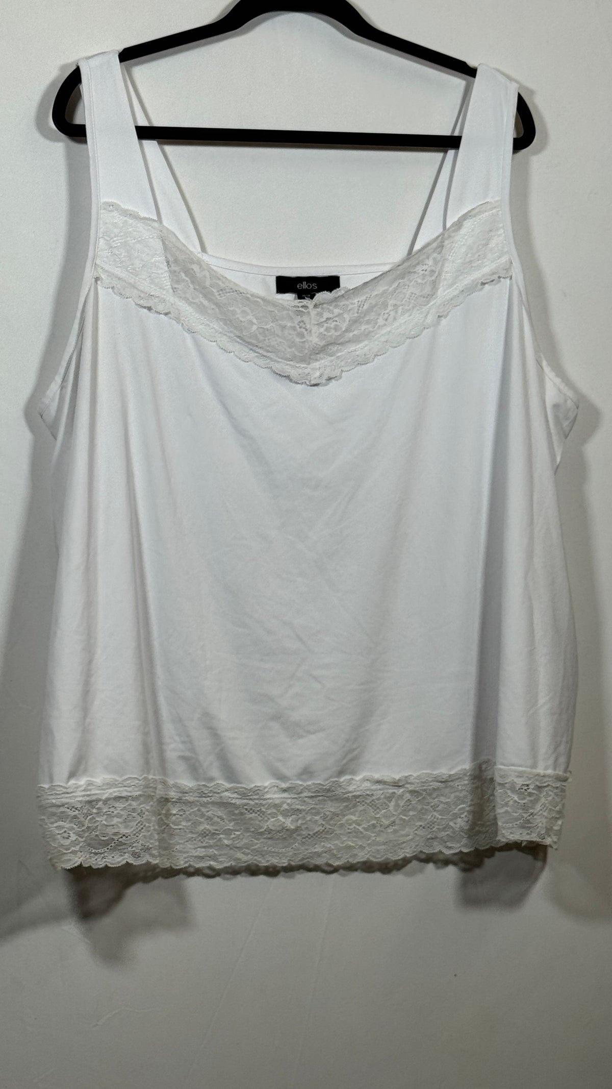 Ellos Women's 2X Lace-Trim Camisole Tank Top Size 26/28 - Image 1