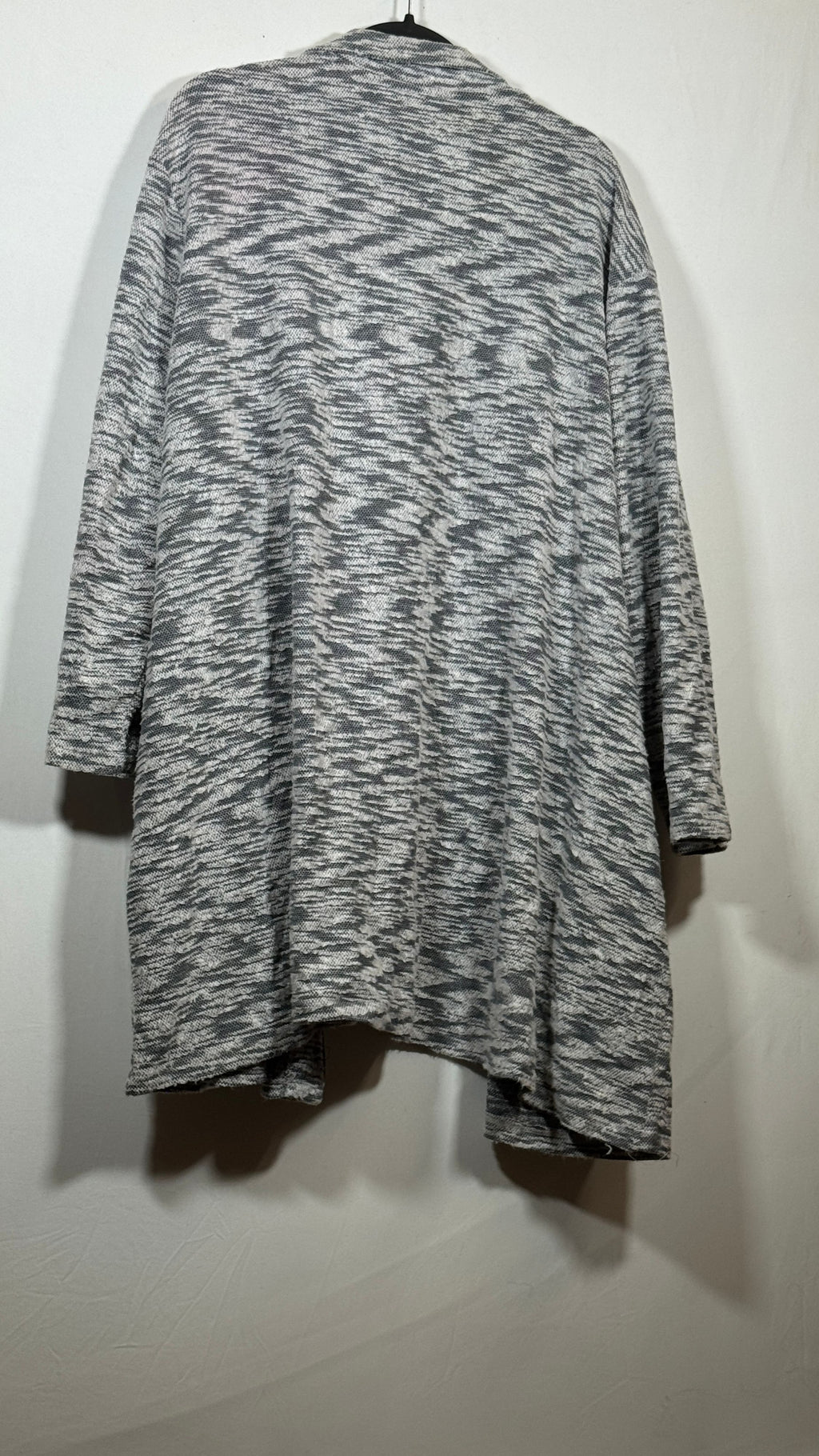 Studio 1886 Women's XXL Marled-Knit Open-Front Cardigan - Image 3