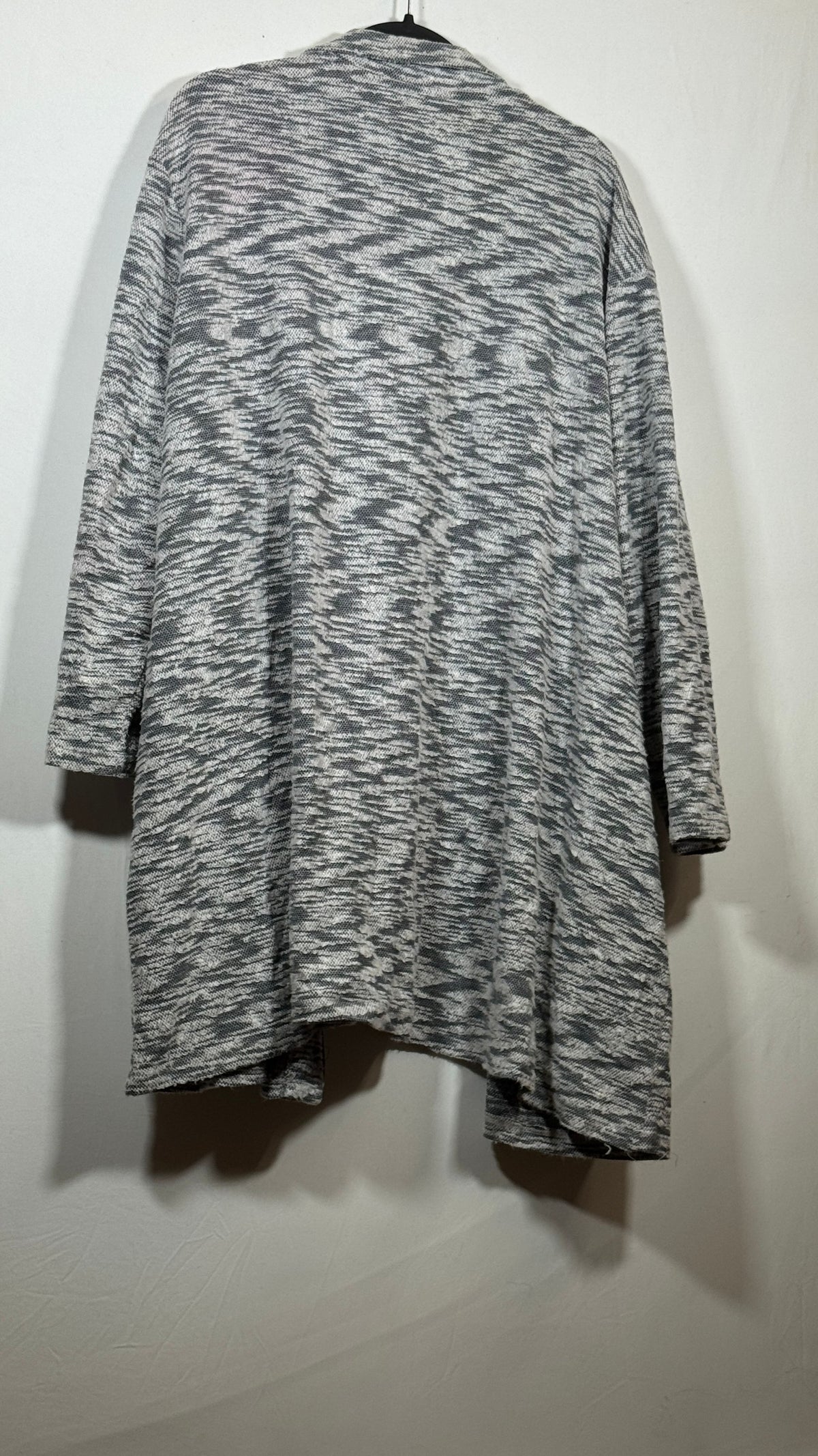 Studio 1886 Women's XXL Marled-Knit Open-Front Cardigan - Image 3