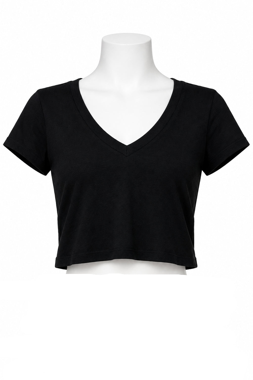 Universal Thread Women's XL Crop Top Short Sleeve V-Neck - Image 1