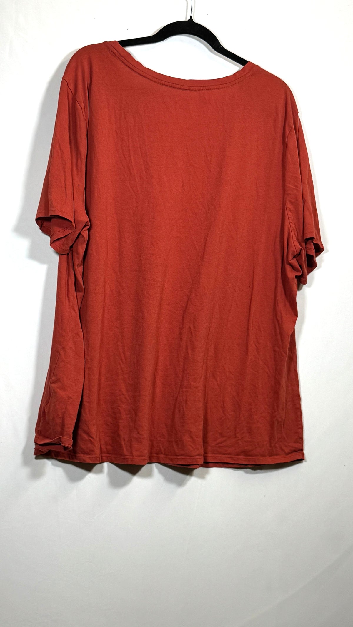 Terra & Sky Women's 3X Lightweight Cotton-Blend V-Neck Shirt - Image 2