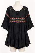 American Eagle Outfitters Women's Small Embroidered Long Sleeve Blouse - Image 4