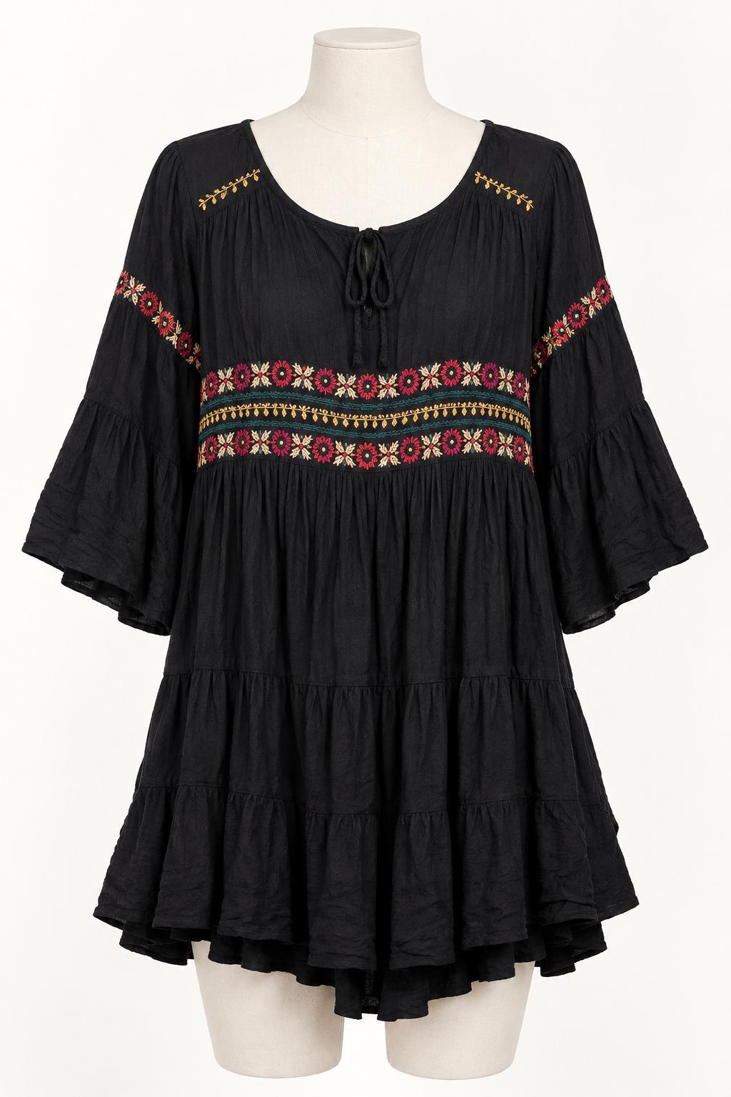 American Eagle Outfitters Women's Small Embroidered Long Sleeve Blouse - Image 4