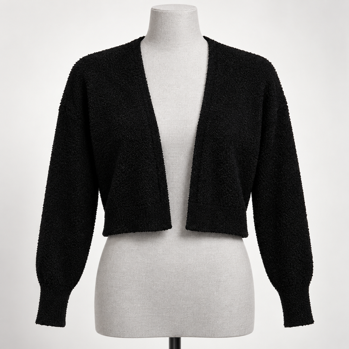 Forever 21 Women's Small Cropped Long Sleeve Knit Cardigan - Image 1