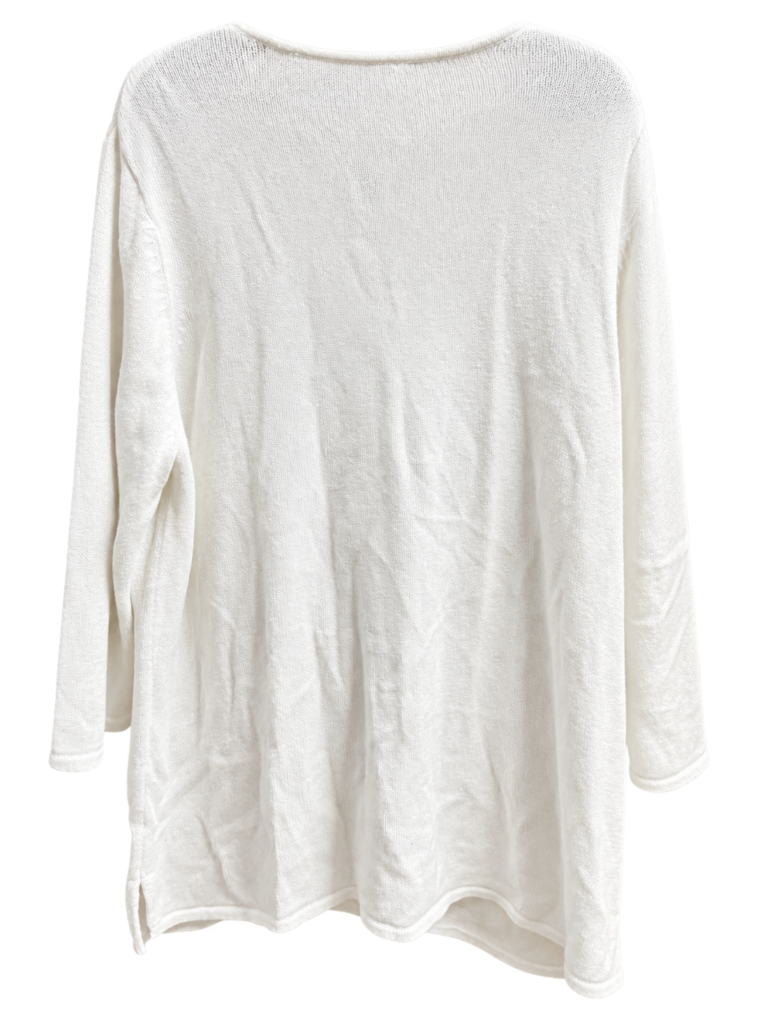 Women's 3X Cotton Long Sleeve Embroidered Floral Blouse - Image 3