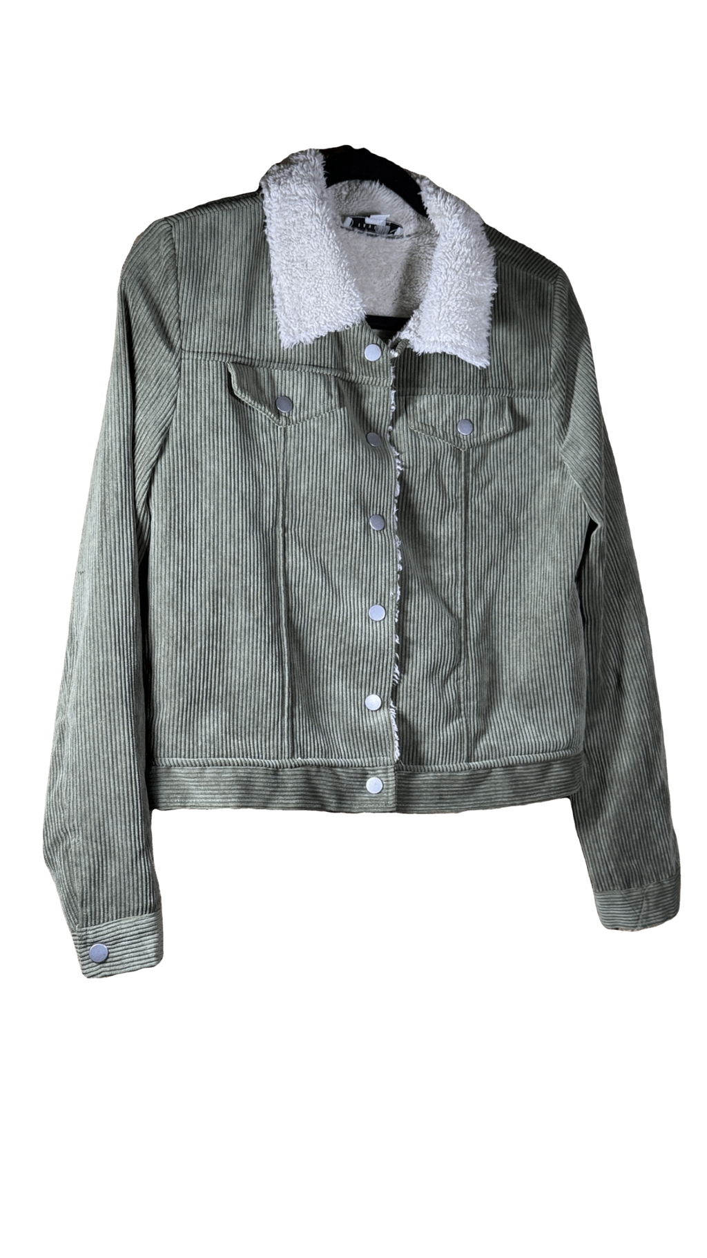 Favlux Women's Medium Corduroy Sherpa-Collar Button-Front Jacket 012 - Image 5