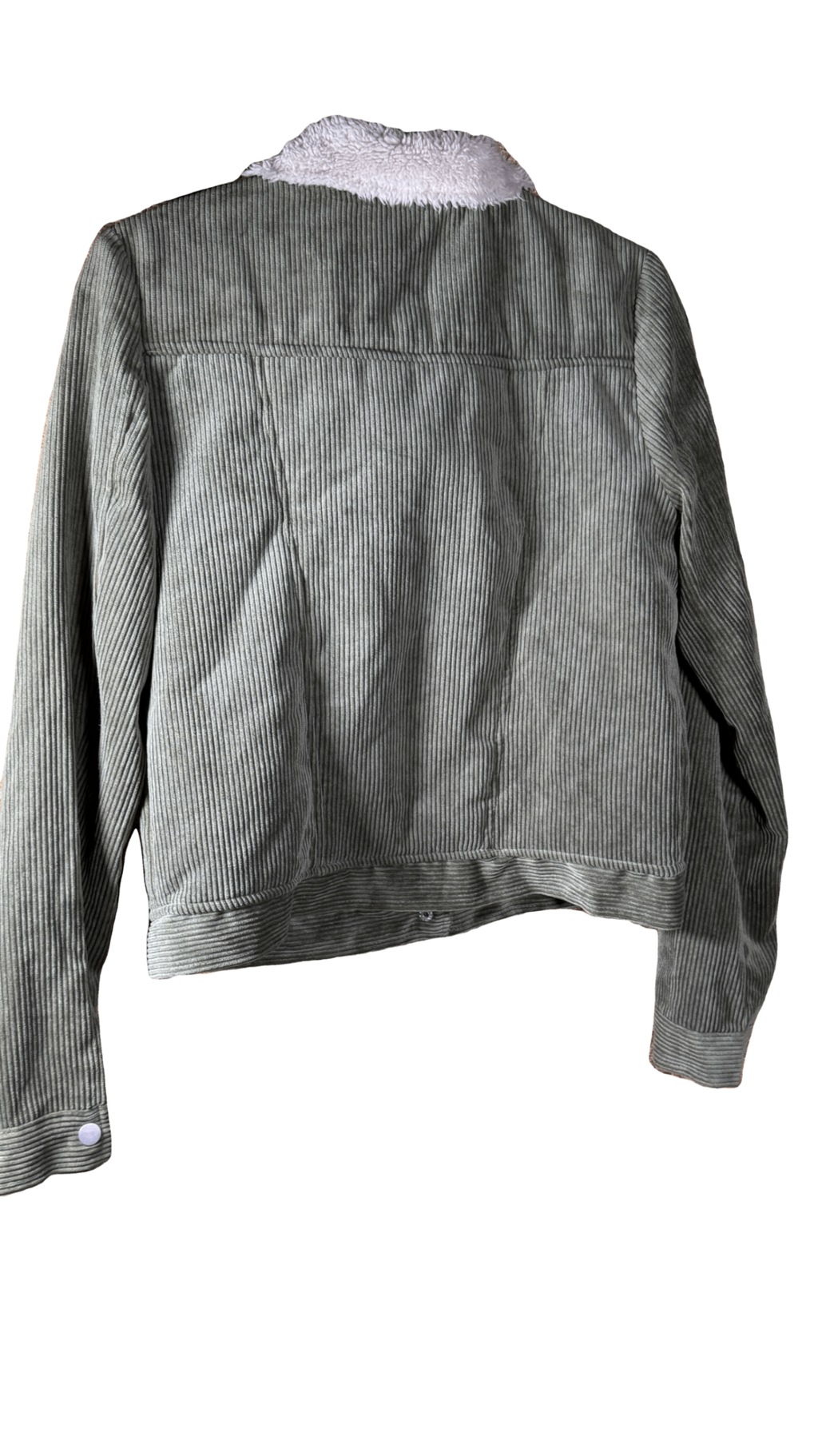 Favlux Women's Medium Corduroy Sherpa-Collar Button-Front Jacket 012 - Image 6