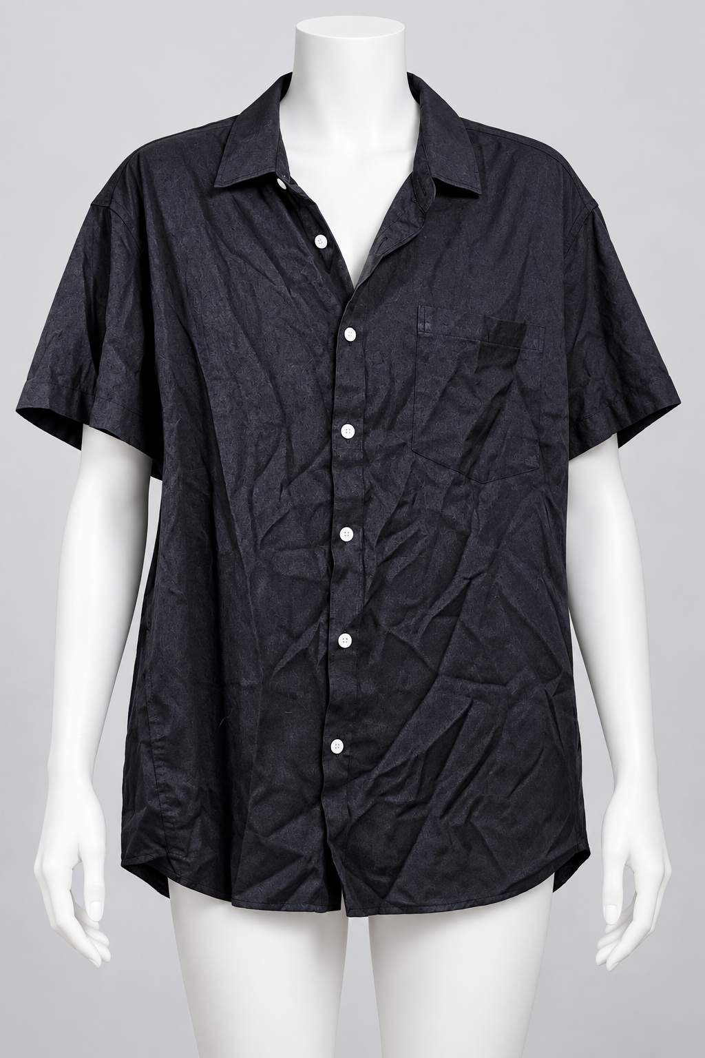 Alimons& Gentle Men's Medium Short Sleeve Button-Up Shirt - Image 1