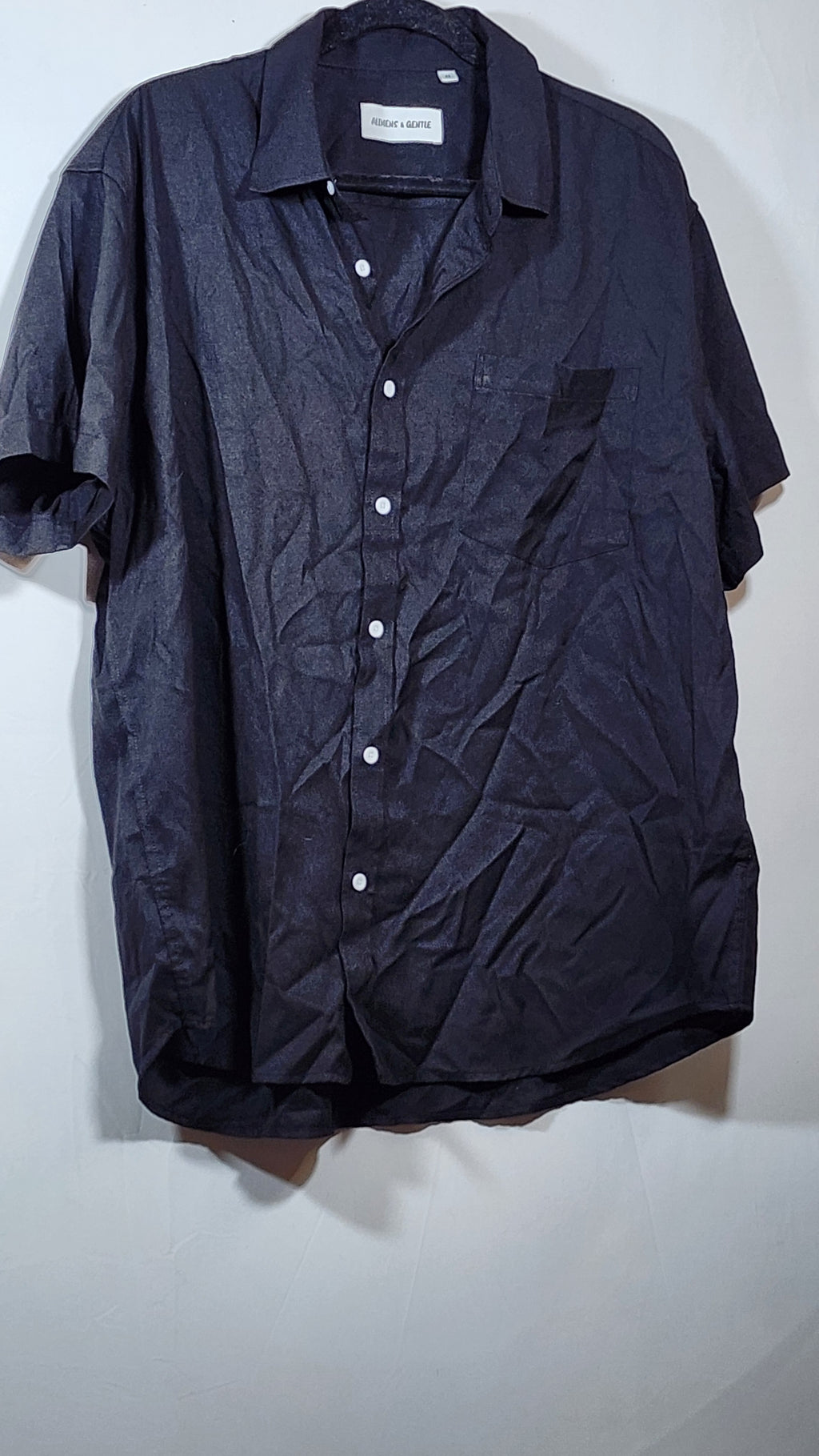Alimons& Gentle Men's Medium Short Sleeve Button-Up Shirt - Image 2