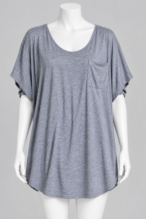 Faded Glory Women's 3X Short Sleeve Polyester-Rayon-Spandex Top 011 - Image 1