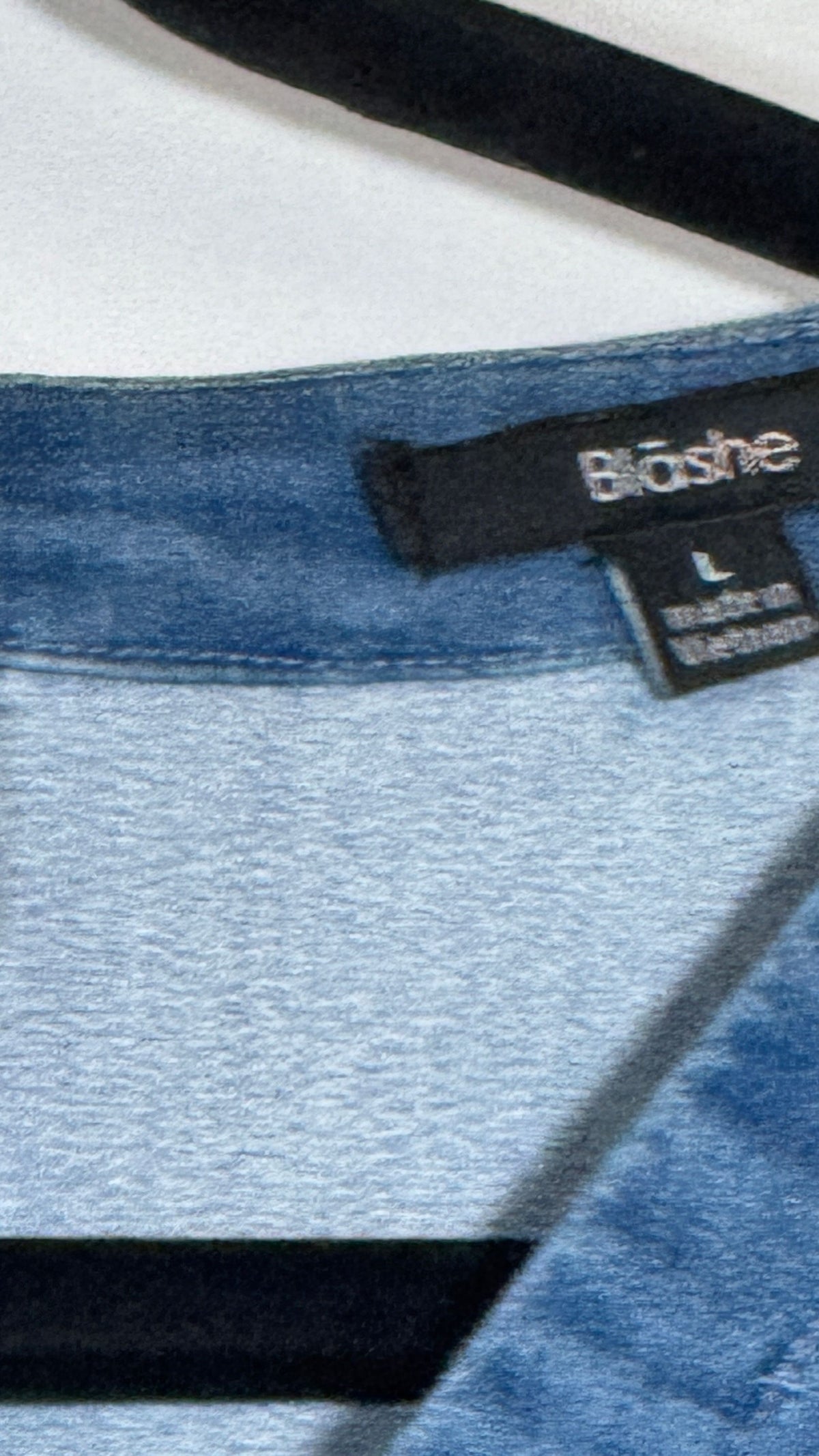 Blashe Denim Jumpsuit Large Blue Short Sleeve Lace-Up Front 525 - Image 4