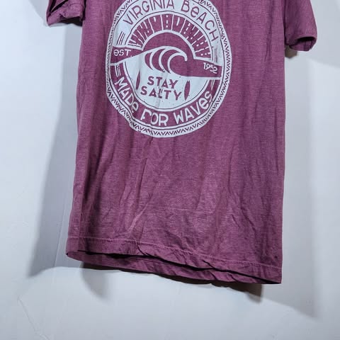 Women's Large Virginia Beach Stay Salty Short Sleeve Crew-Neck T-Shirt - Image 5