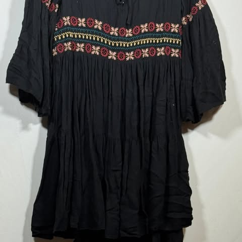 American Eagle Outfitters Women's Small Embroidered Long Sleeve Blouse - Image 5