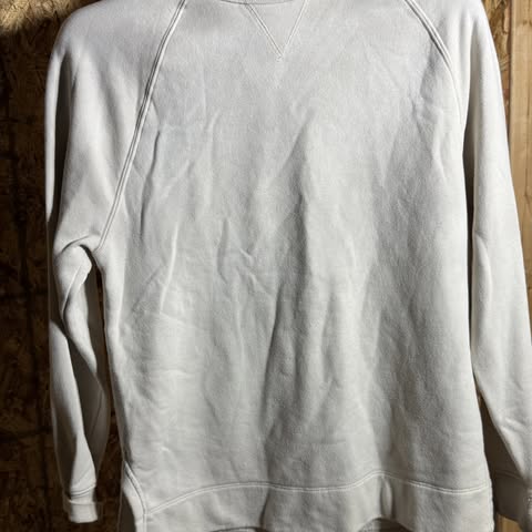 Off-White Raglan Sleeve Cotton Blend Sweatshirt Pullover - Image 3