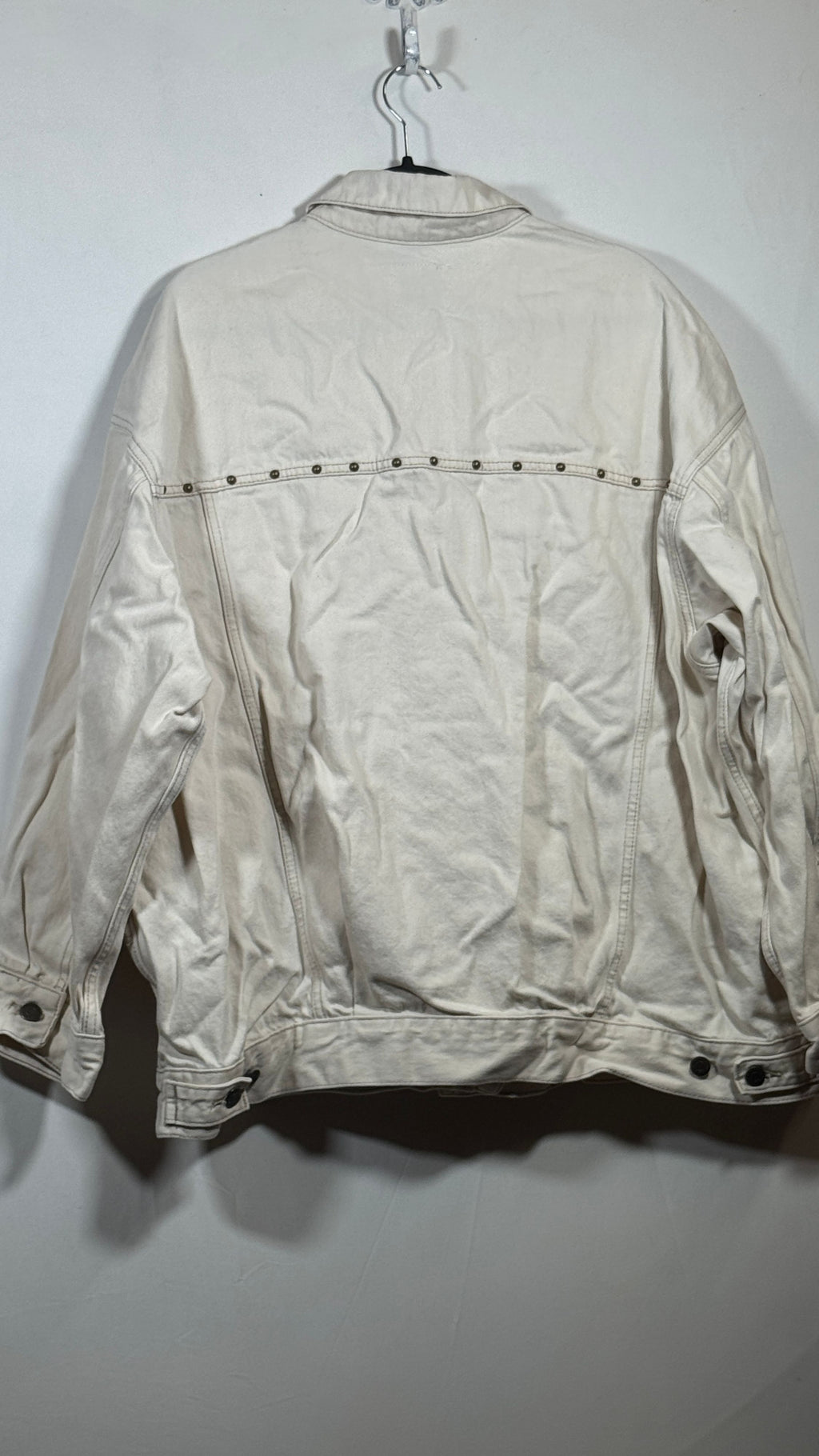 Old Navy White Denim Jean Jacket XL Tall - Image 3