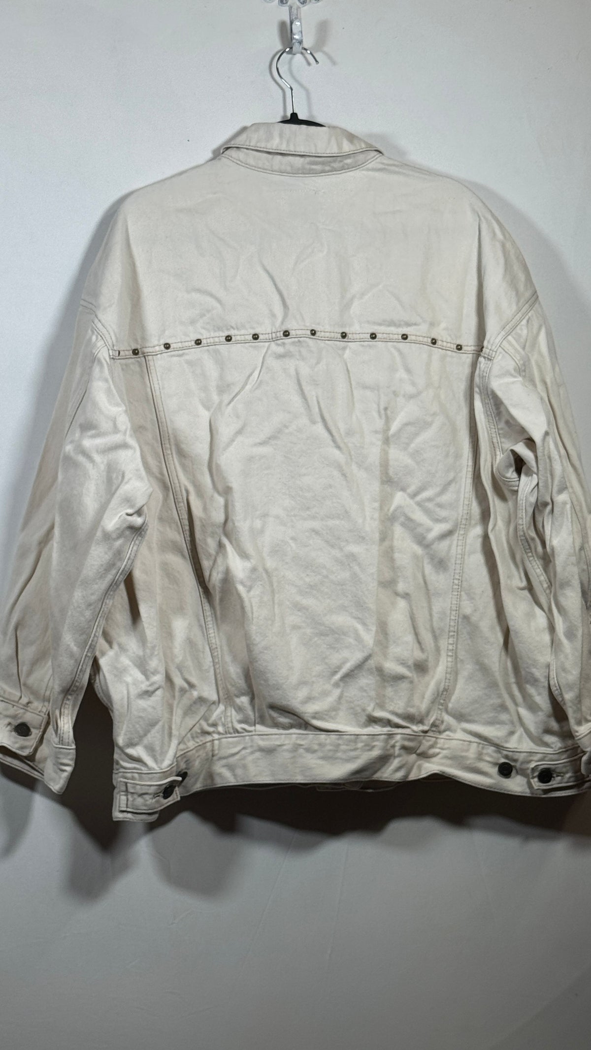 Old Navy White Denim Jean Jacket XL Tall - Image 3