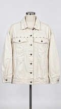 Old Navy White Denim Jean Jacket XL Tall - Image 1