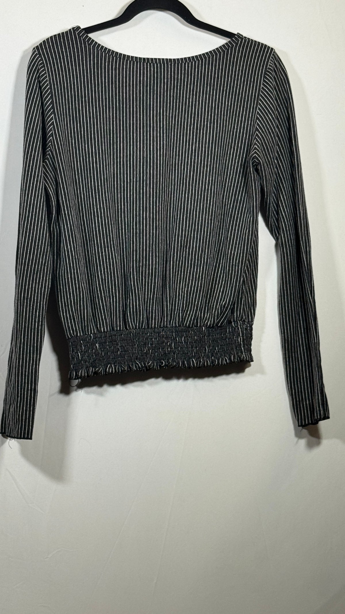 Sienna Sky Black and White Striped Long Sleeve Top Size Medium - Image 3