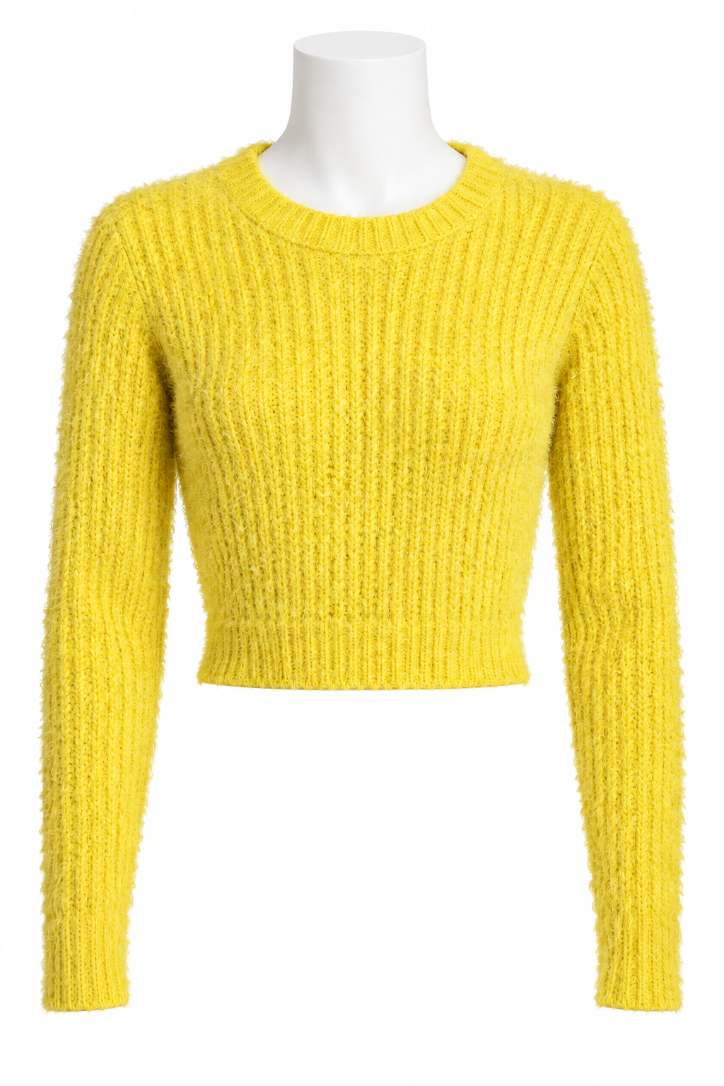 Alya Women's Fuzzy-Knit Long Sleeve Crew-Neck Sweater