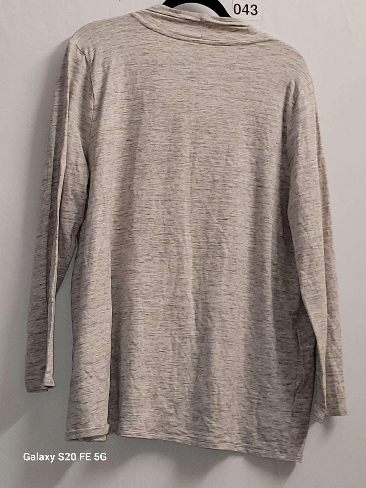 J.Jill Pure Jill Cowl Neck Wrap Top Heathered Beige Gray Women's XL - Image 3