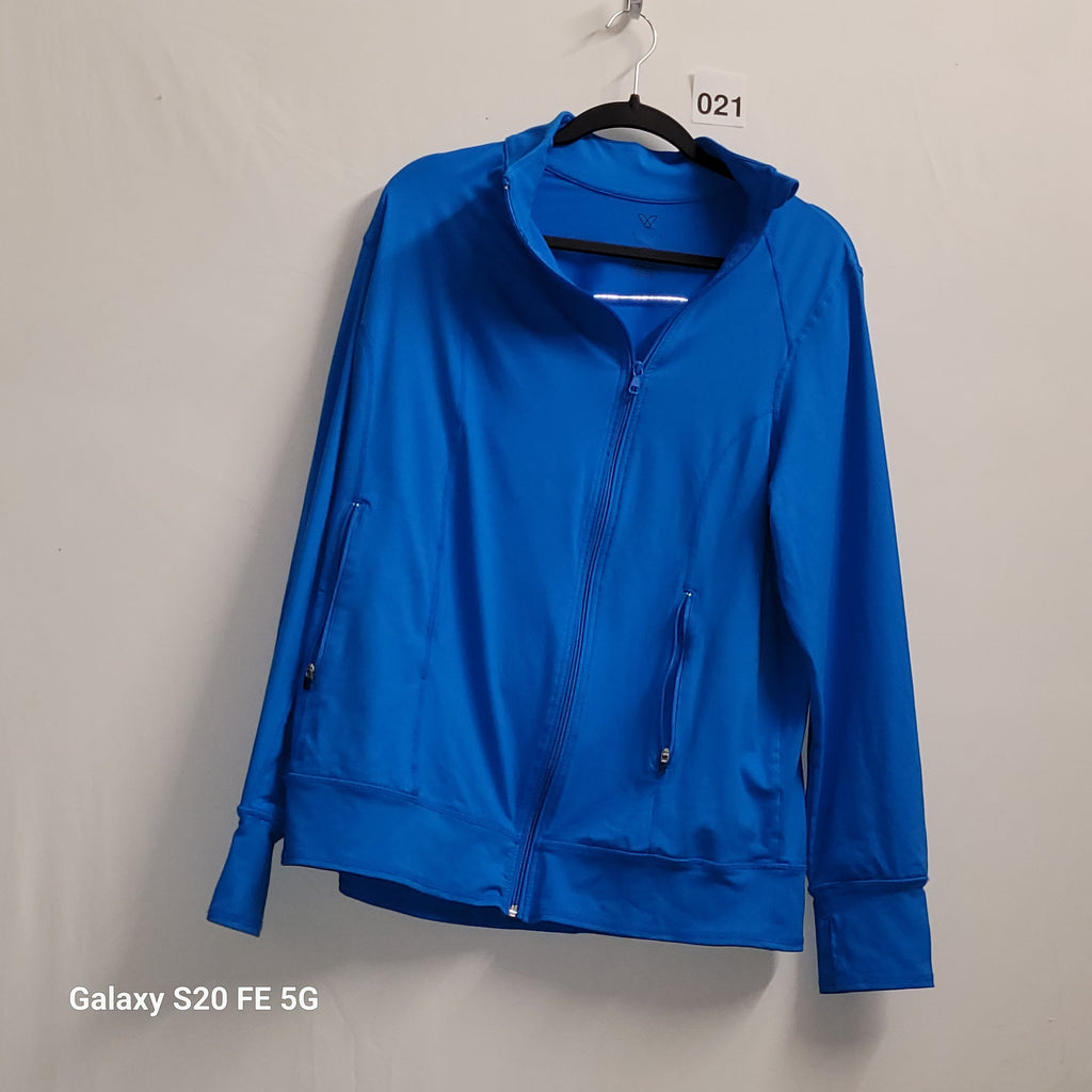 LIVI Active Zip Up Jacket Blue Women's 14/16 Full Zip - Image 2
