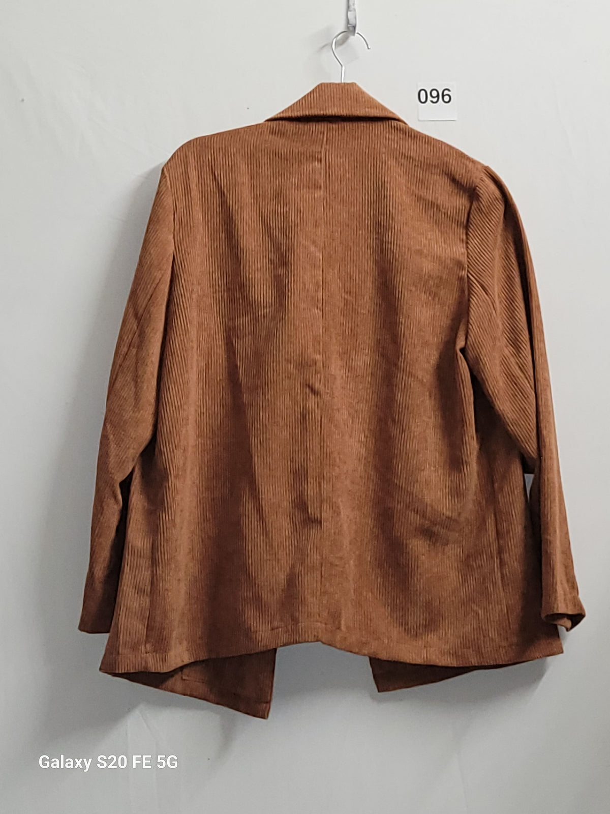 SHEIN LUNE Corduroy Brown Women's M Blazer - Image 3