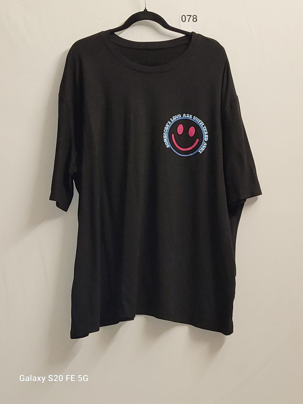 Somebody's Loud A** Unfiltered Aunt Black T-Shirt Size 28 - Image 3