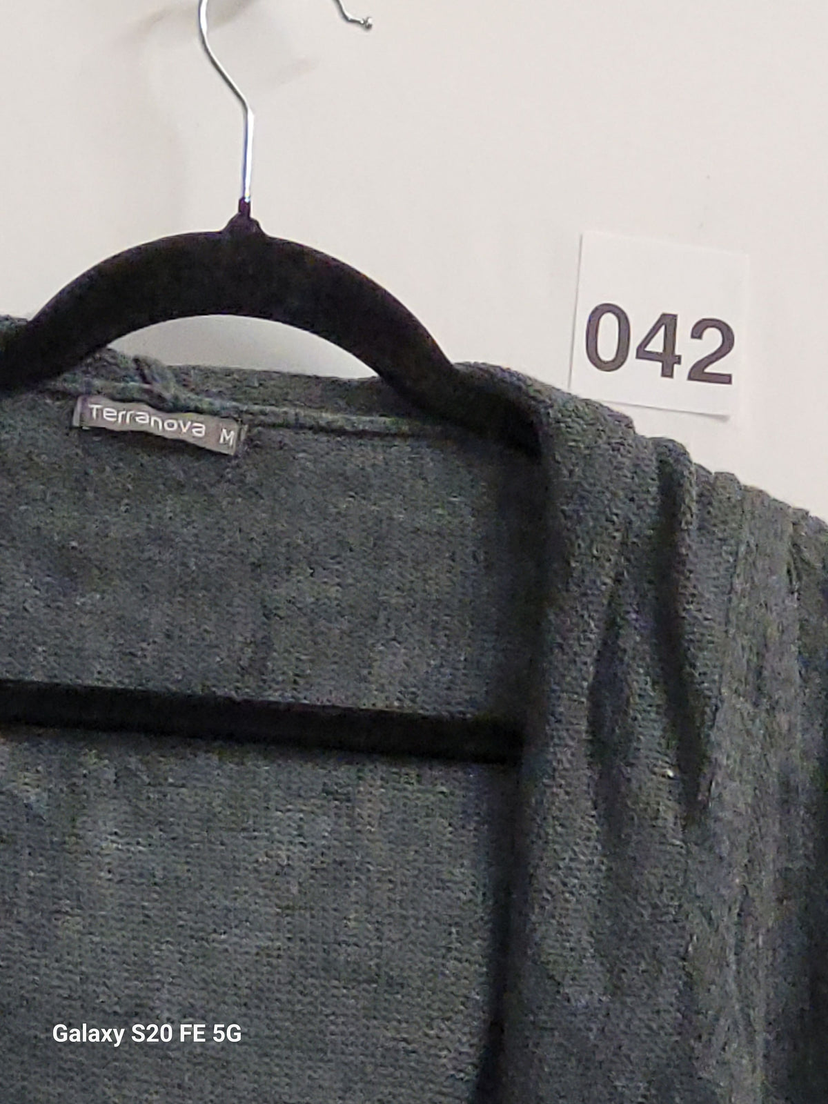 Terranova Waterfall Hooded Cardigan Medium Dark Grey Knit - Image 4